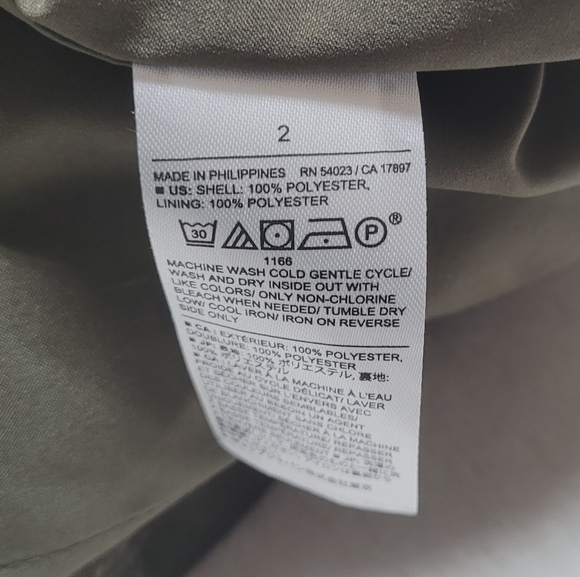 Banana Republic New Heritage Olive Green Faux Suede Button Up Mini Dress 2 - Picture 10 of 12